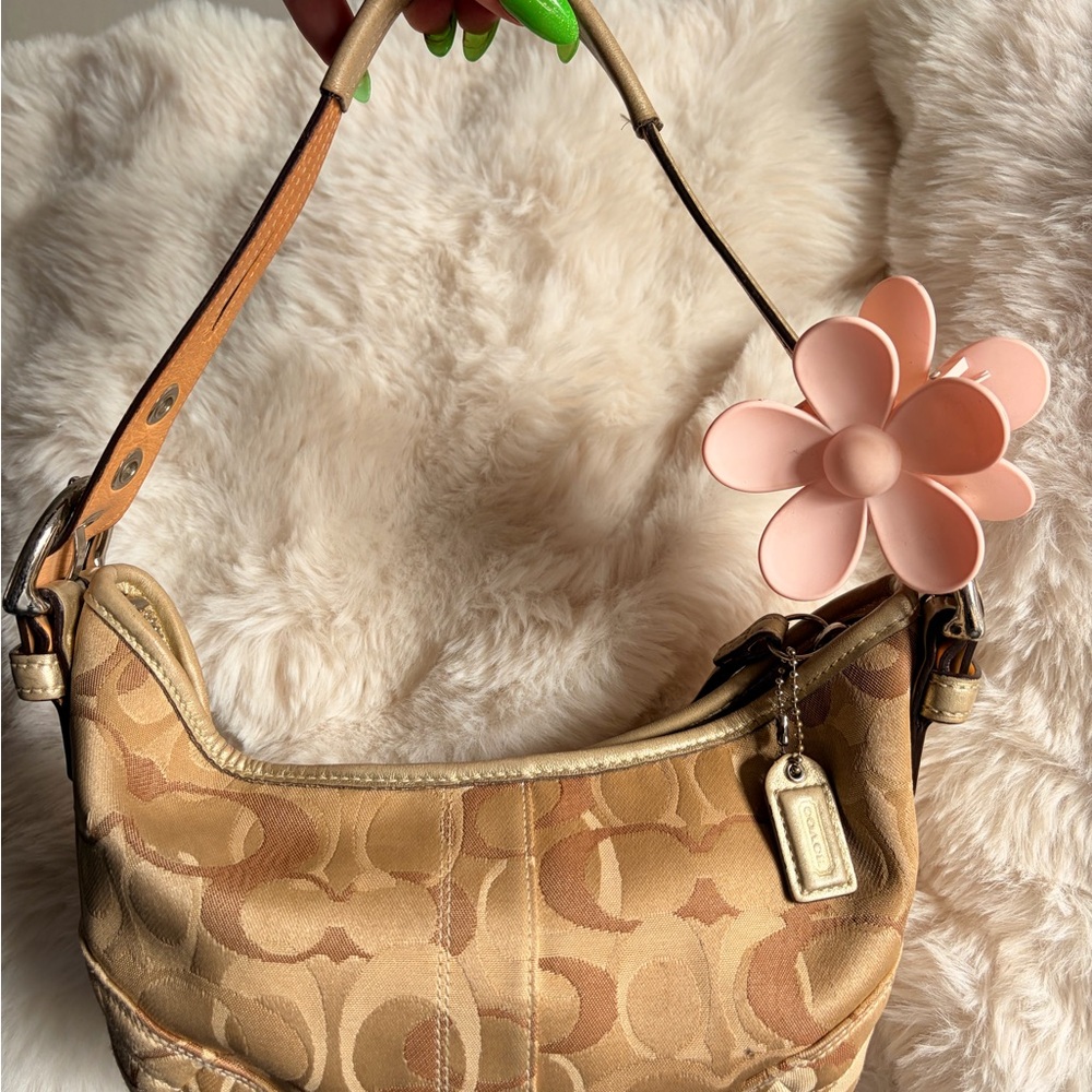 Vintage Y2K Coach Signature Optic Soho Hobo Bag